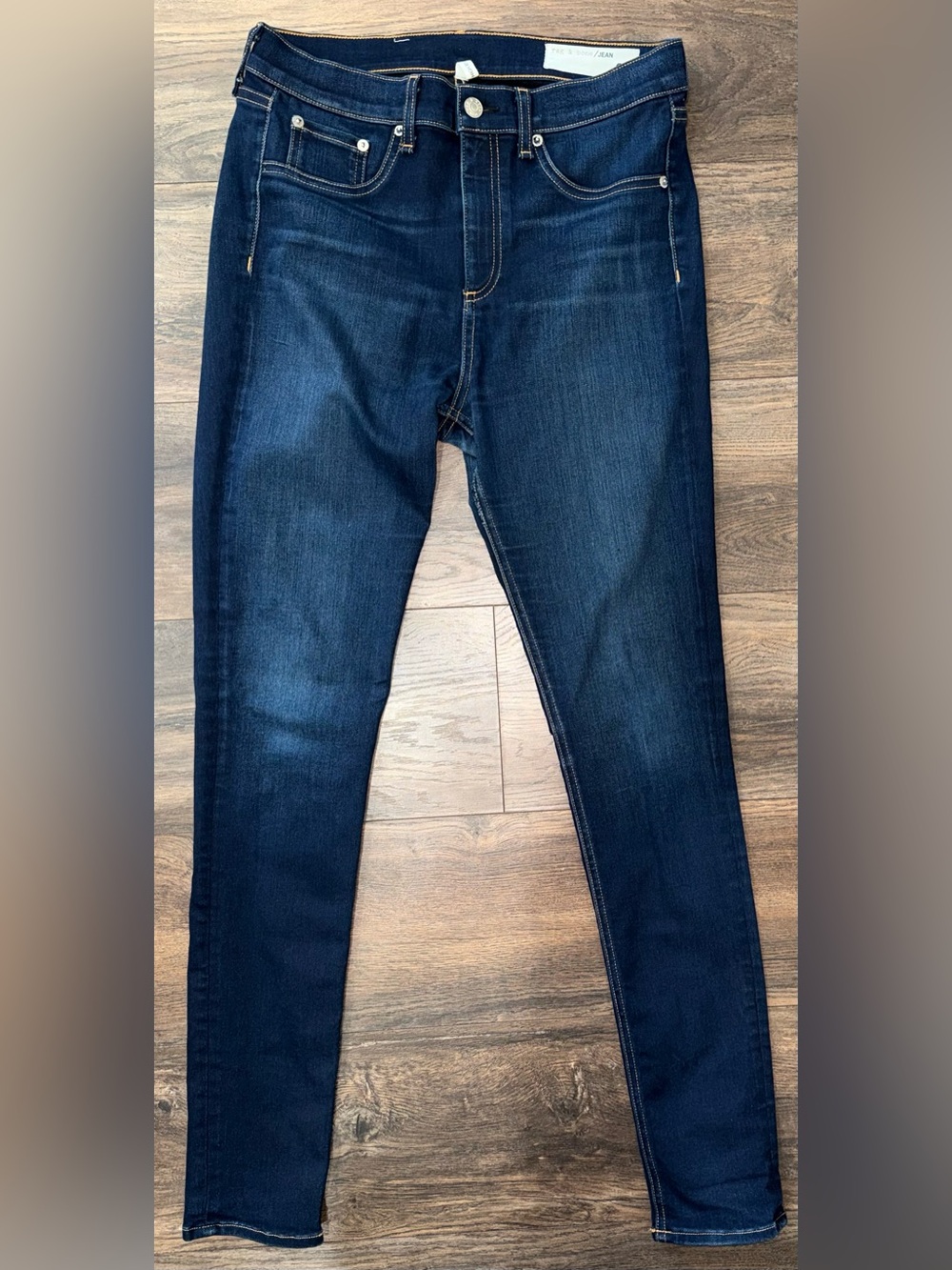 rag & bone High Rise Skinny Jeans in Bedford Dark Wash - Size 29